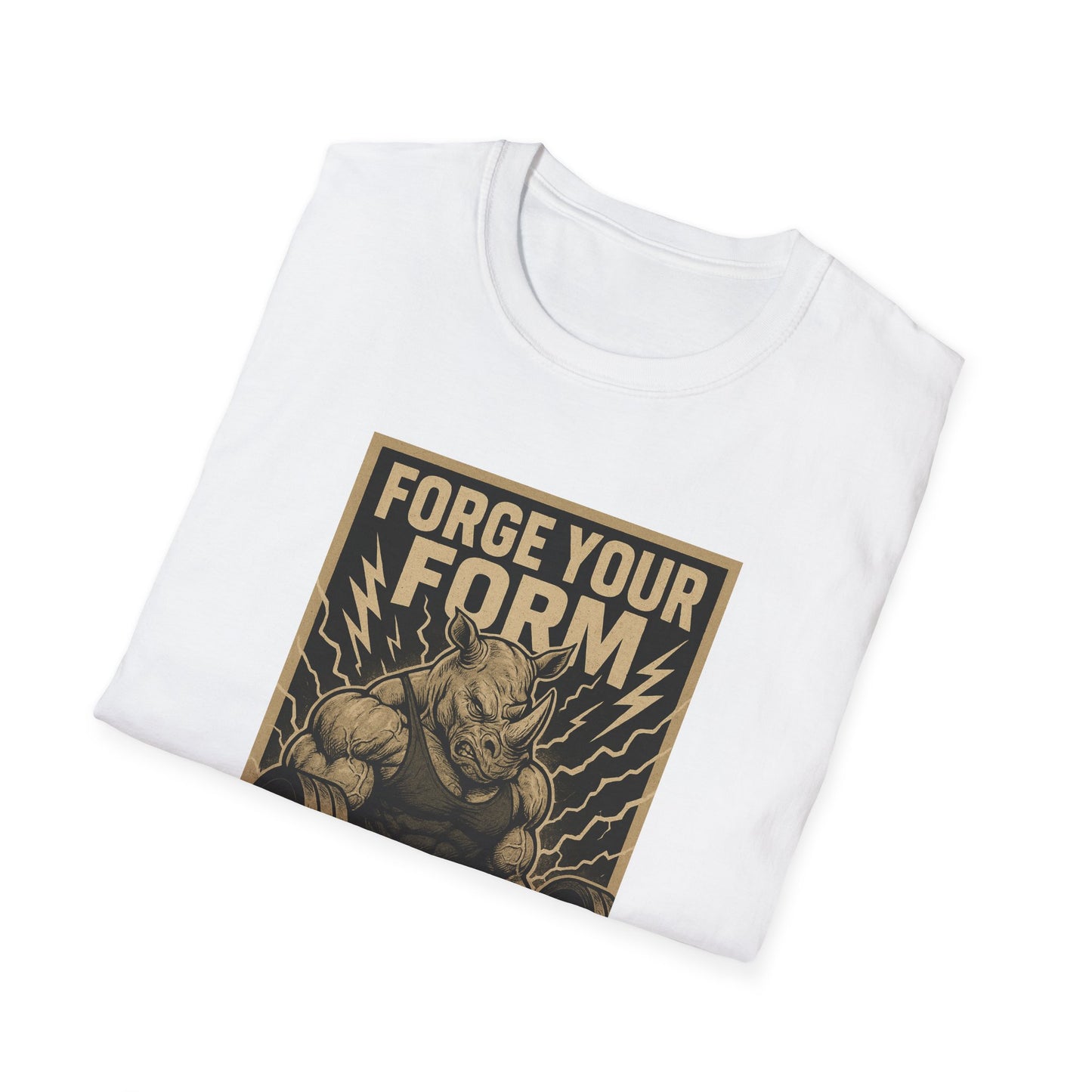 Grit Forge Athletics - "Forge Your Form" Weight Lifting Tee