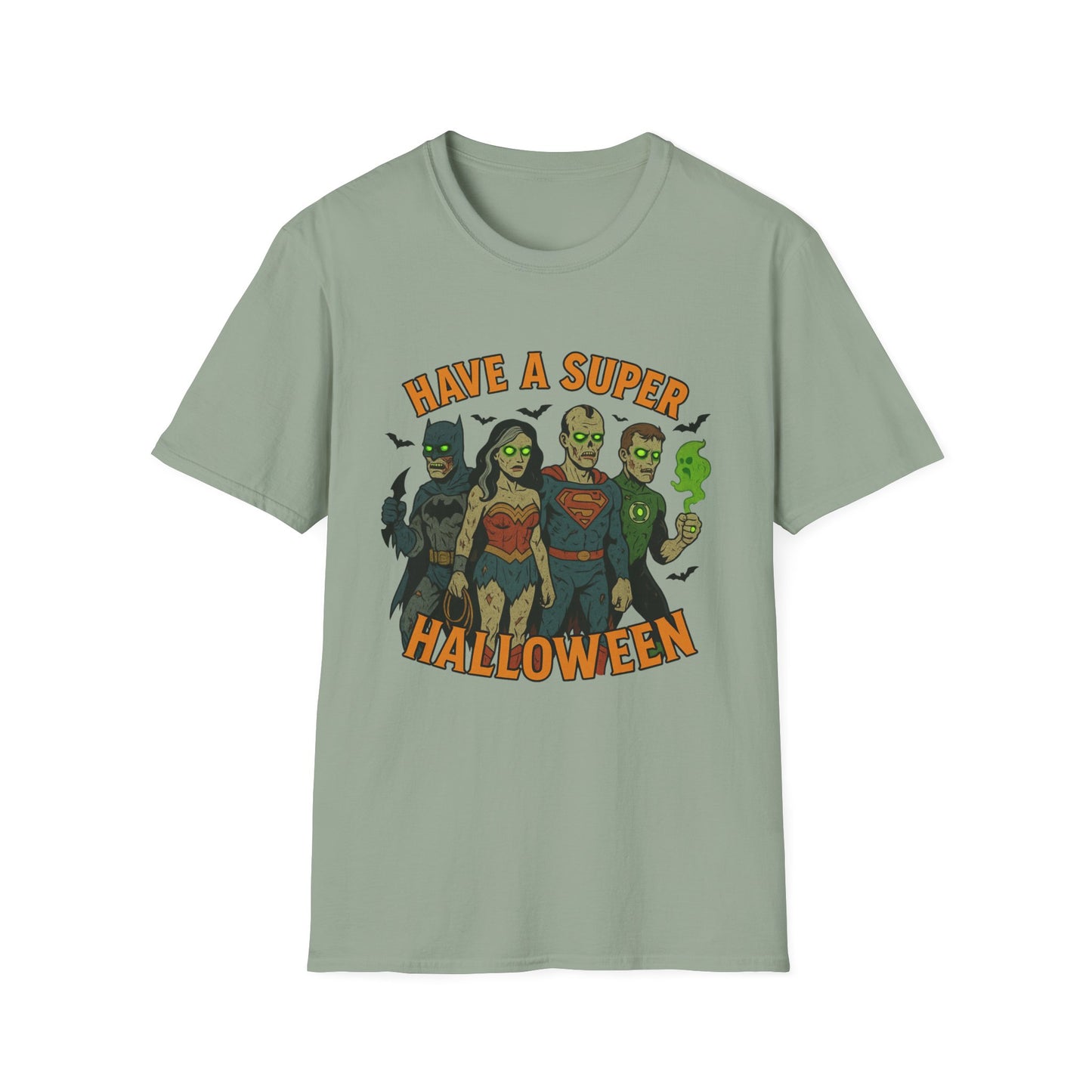Halloween Superhero Graphic Zombie Tee-Shirt