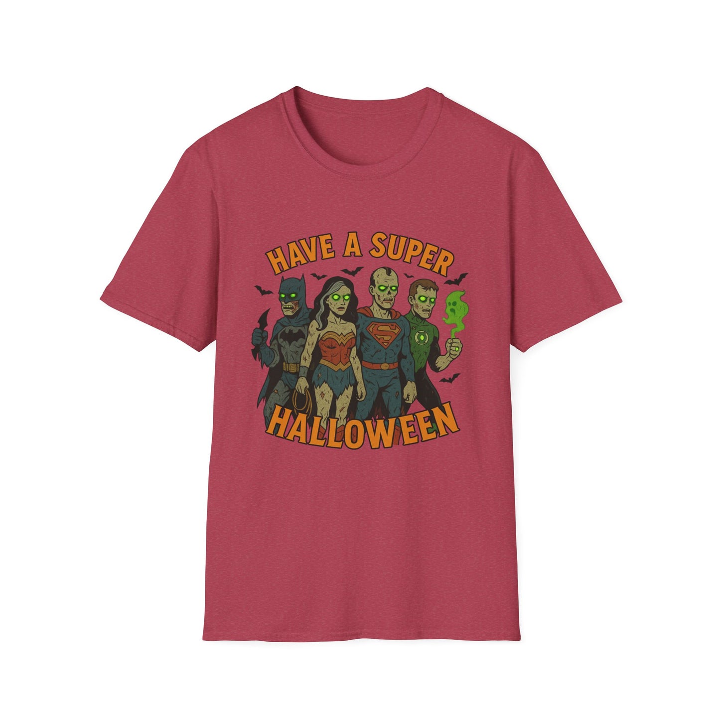 Halloween Superhero Graphic Zombie Tee-Shirt