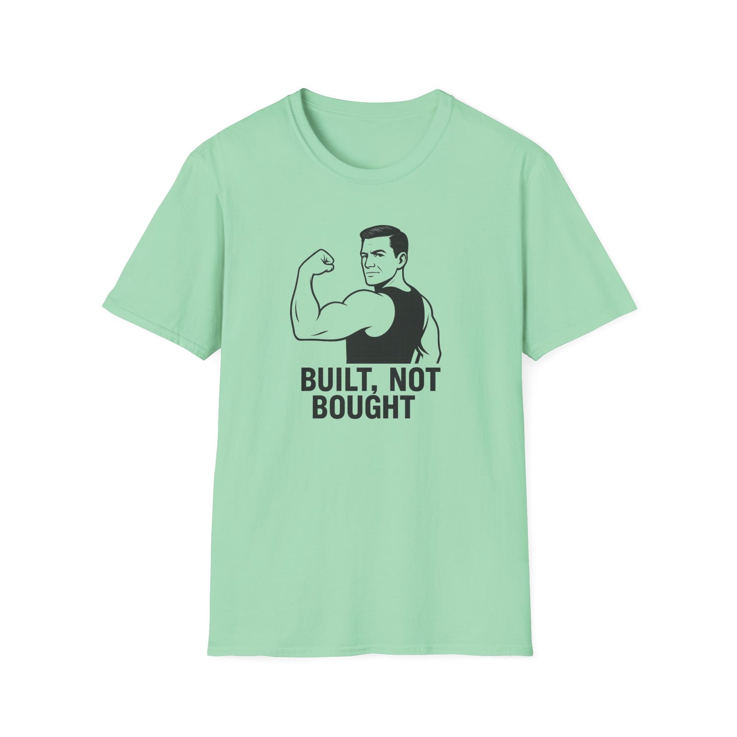 Grit Forge Athletics - "Built Not Bought" Softstyle Gym T-Shirt