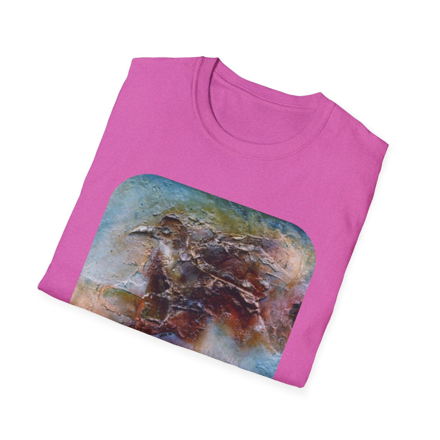 Nature-Inspired Authentic 1960s Painting Print Tee - "Dark Omen"