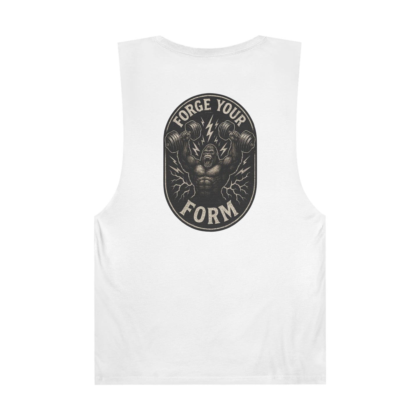 Grit Forge Athletics Tank - "Forge Your Form" Motivational Fitness Tank Top