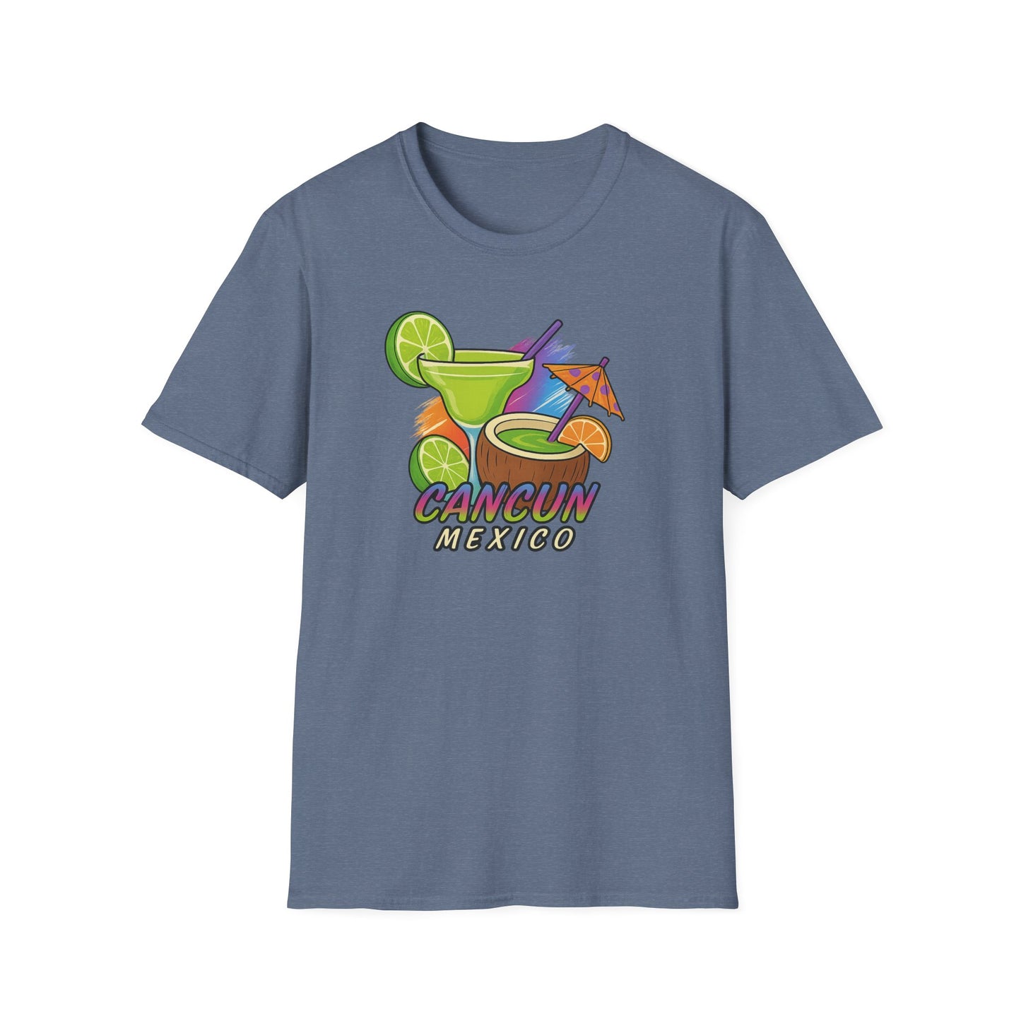 Cancun Beach Time, Cocktails, and Fun Tee-Shirt for Him or Her