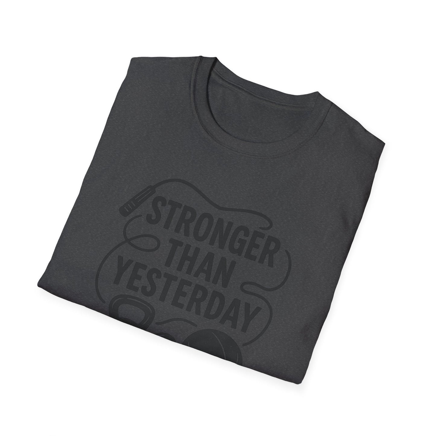 Grit Forge Athletics - "Stronger Than Yesterday" Softstyle Tee-Shirt for Him or Her