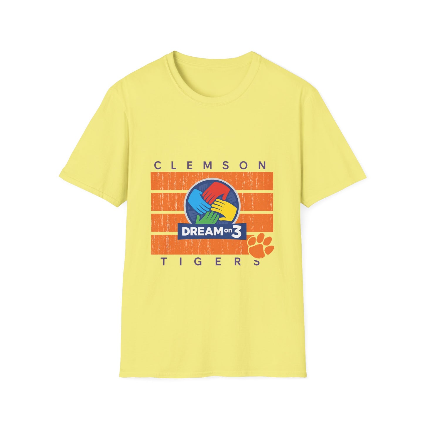 Clemson Tigers Dream on 3 Unisex Softstyle T-Shirt, Casual Tee, College Apparel, Graduation Gift, School Spirit Wear