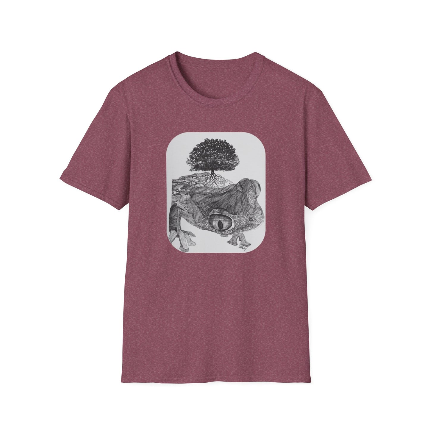 Abundant Life 1960s Frog Creative Graphic Tee - "Gaia's Shepherd"