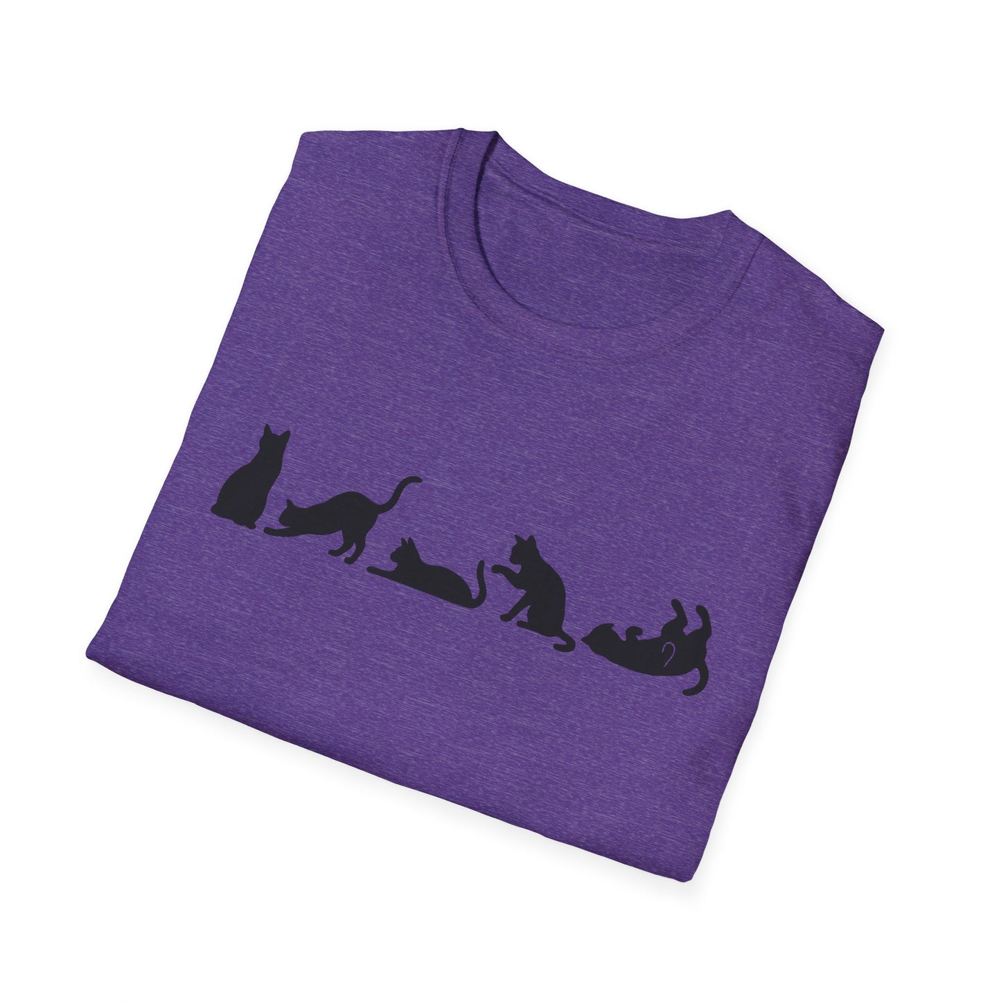 Halloween Cat Lover's Cat Silhouette Softstyle Tee-Shirt