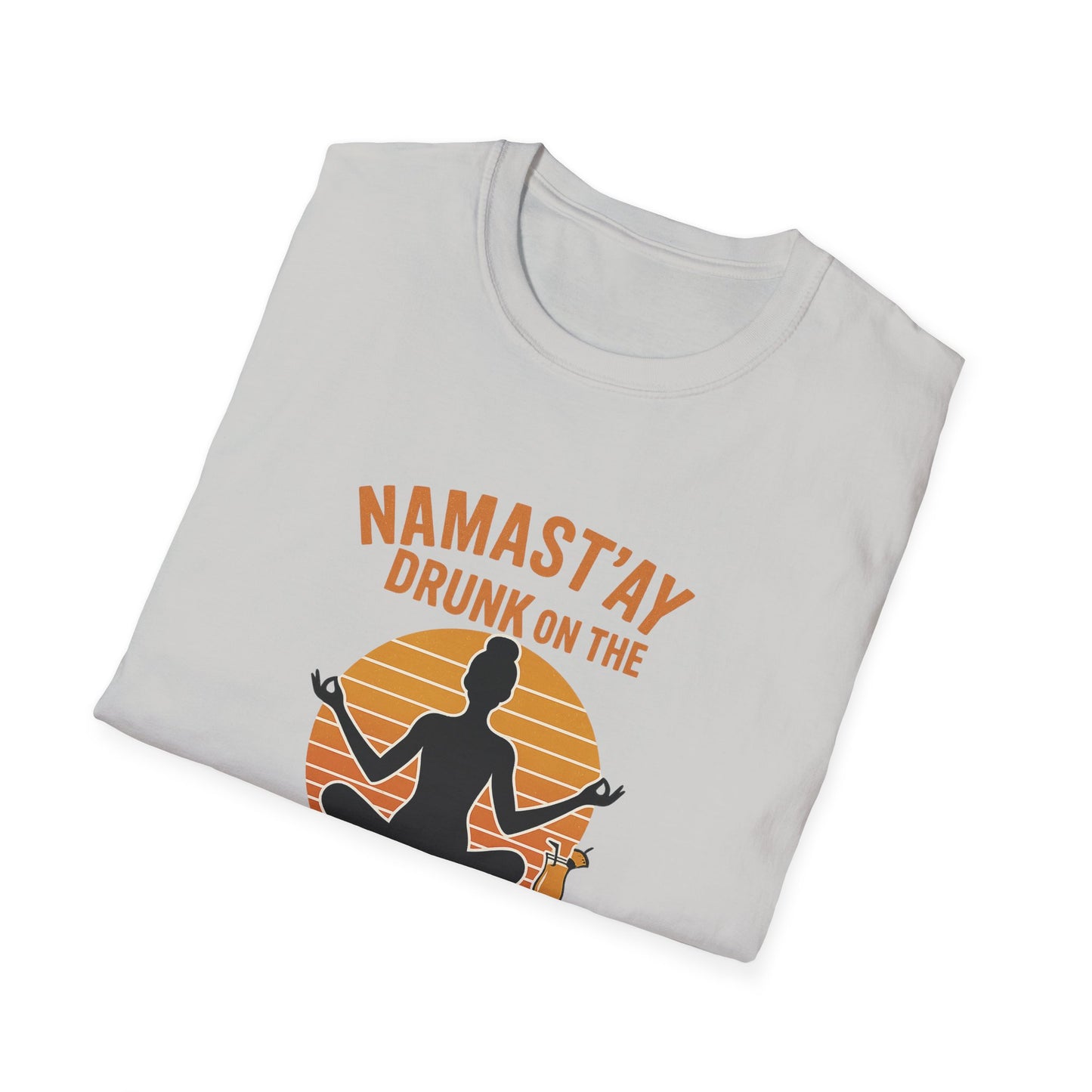 "Namast'ay Drunk on the Beach" Comedic Party Tee-Shirt
