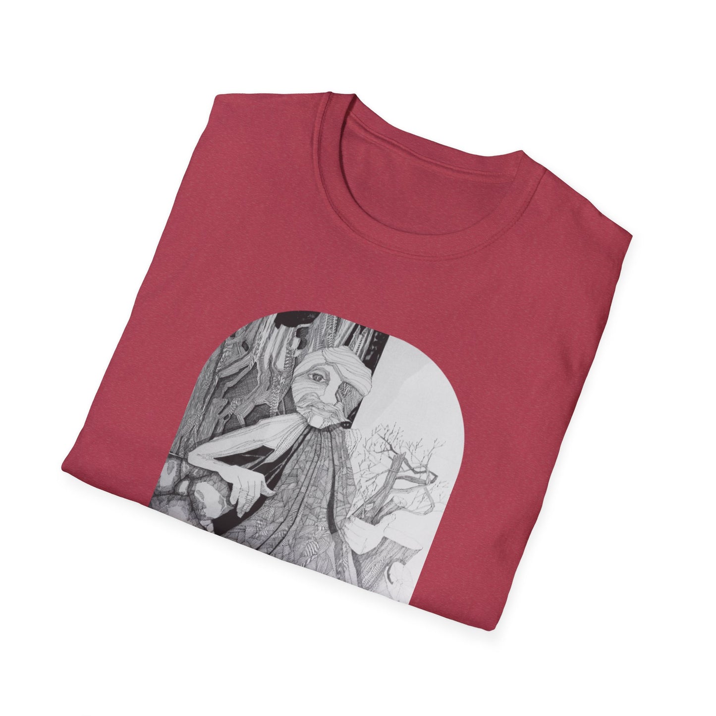 One with the Woods 1960s Pen & Ink Authentic Artwork - "Entmoot"