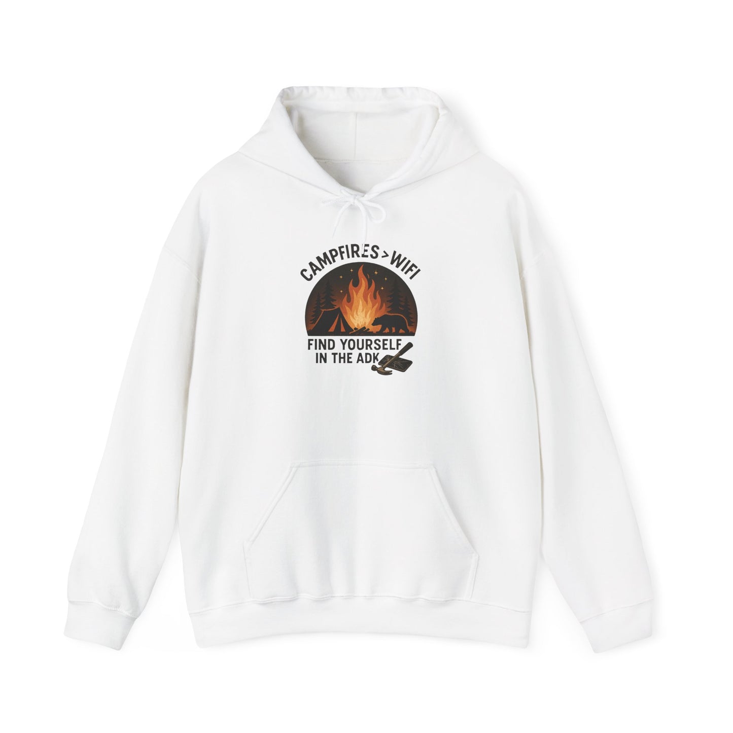 Campfire Vibes Hoodie Graphic Heavy Blend Sweatshirt