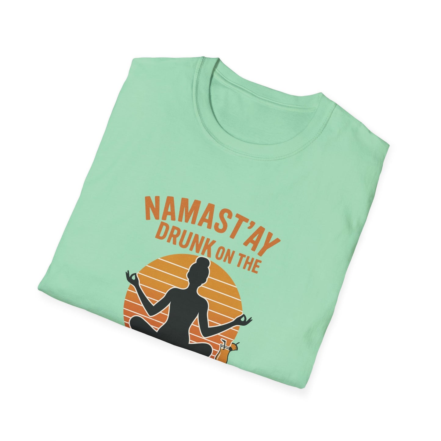 "Namast'ay Drunk on the Beach" Comedic Party Tee-Shirt