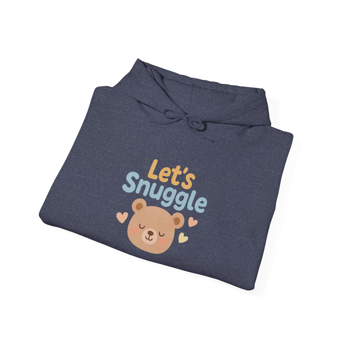 "Let's Snuggle" Hooded Bear Cozy Sweatshirt