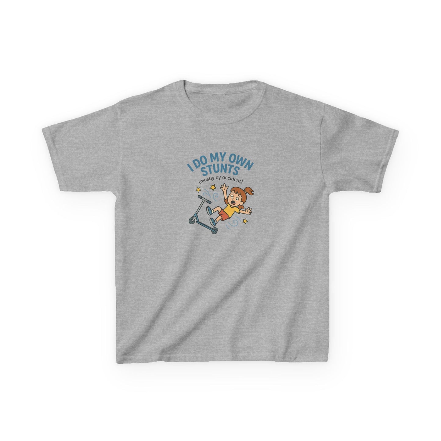 KIDS' "I Do My Own Stunts" Whimsical T-Shirt for Girls