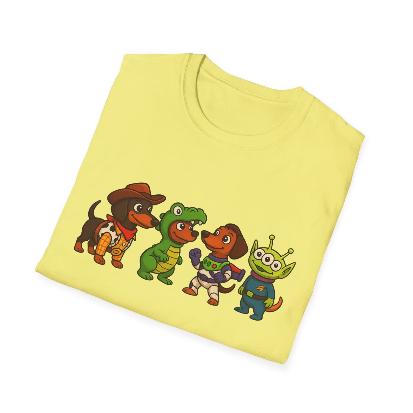 Cute Dachshund Halloween Cartoon Ensemble Tee Shirt