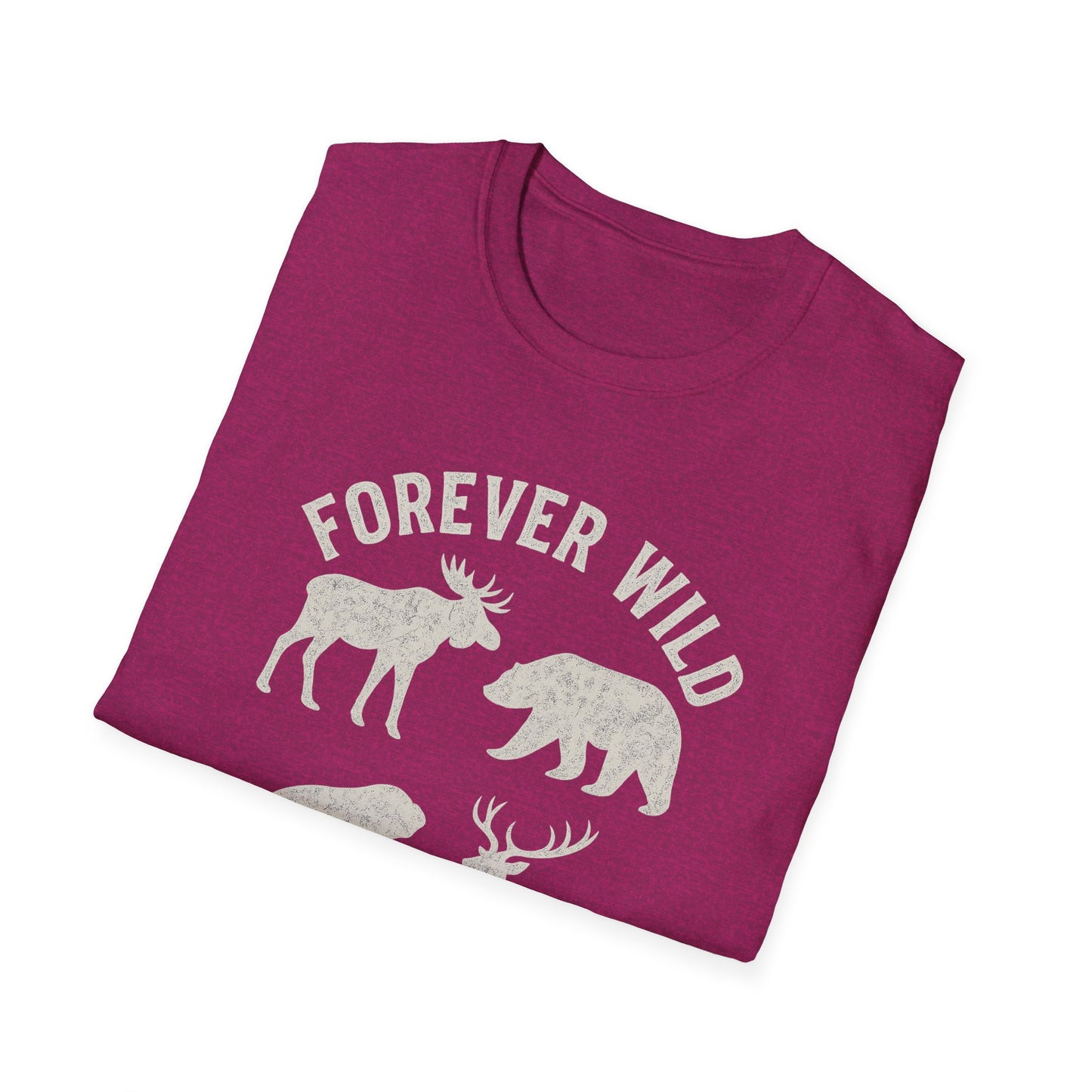 Adirondack Wildlife Softstyle Tee-Shirt - "Forever Wild"