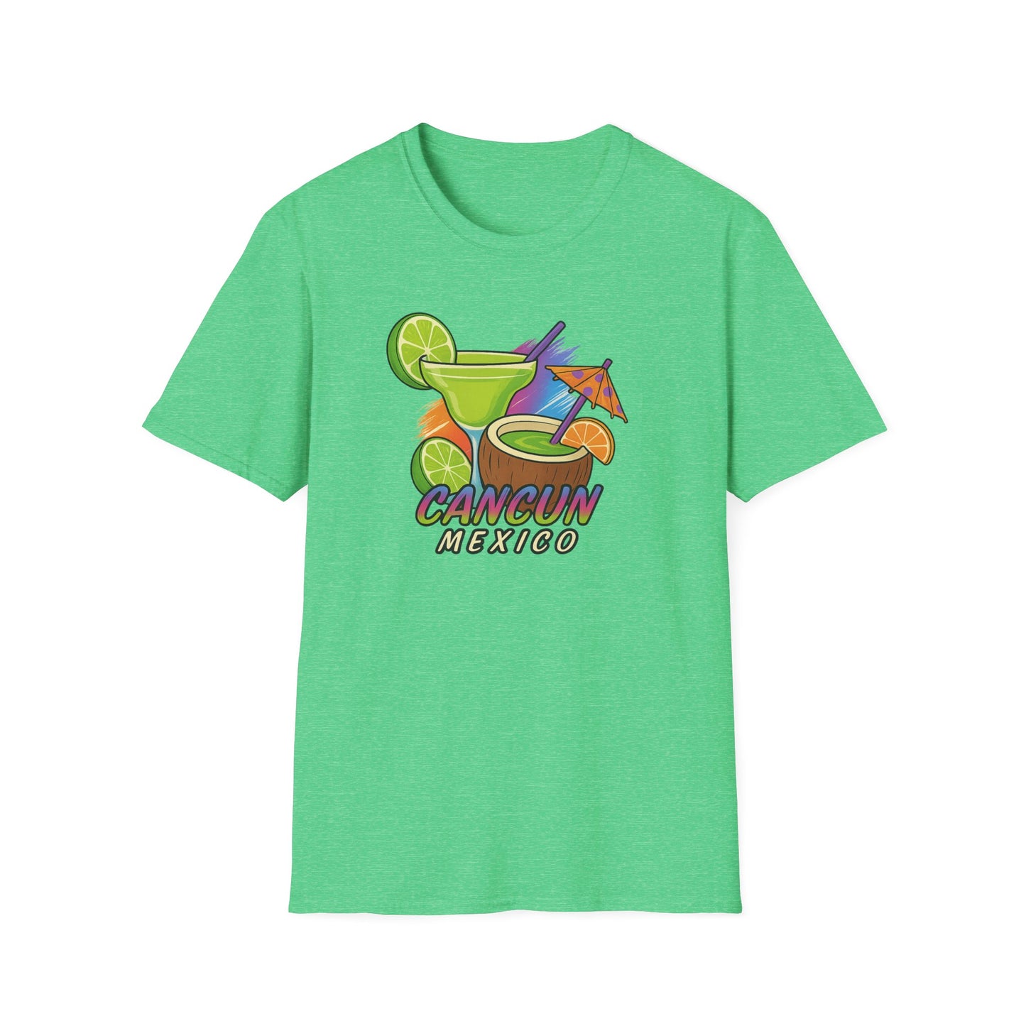Cancun Beach Time, Cocktails, and Fun Tee-Shirt for Him or Her