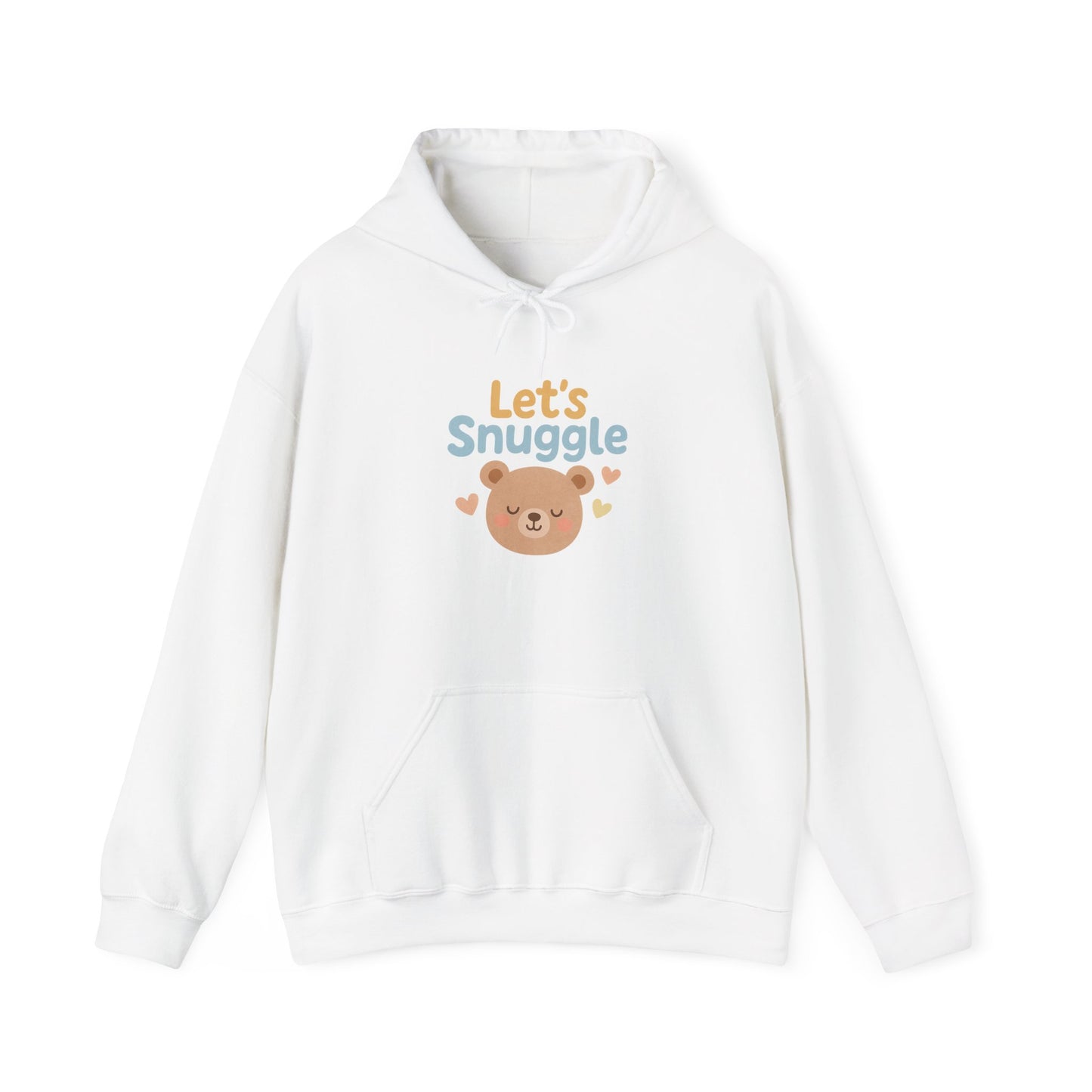 "Let's Snuggle" Hooded Bear Cozy Sweatshirt