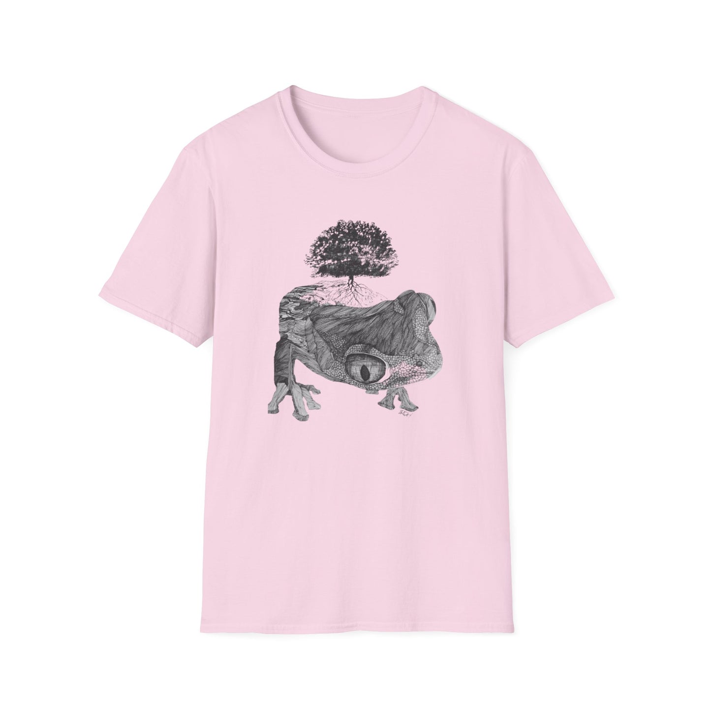 Abundant Life 1960s Frog Creative Graphic Tee - "Gaia's Shepherd"
