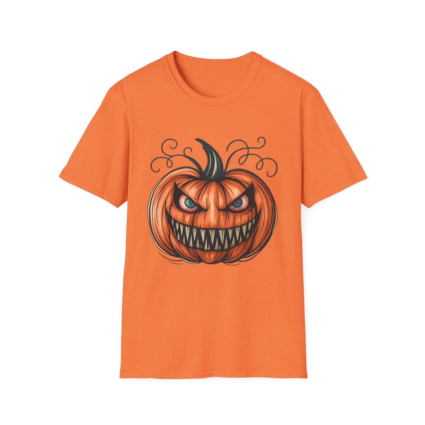 Evil Pumpkin Halloween Graphic Tee