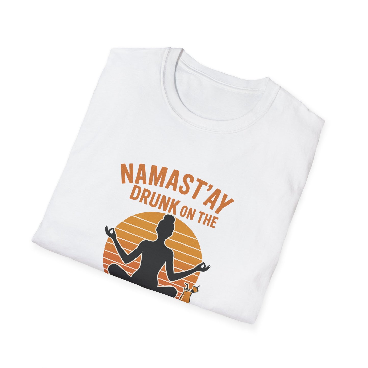 "Namast'ay Drunk on the Beach" Comedic Party Tee-Shirt