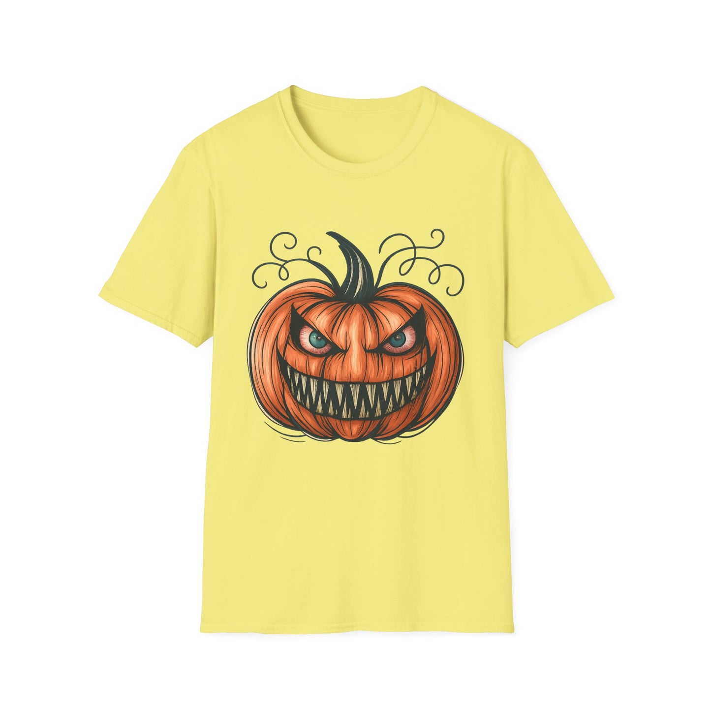 Evil Pumpkin Halloween Graphic Tee