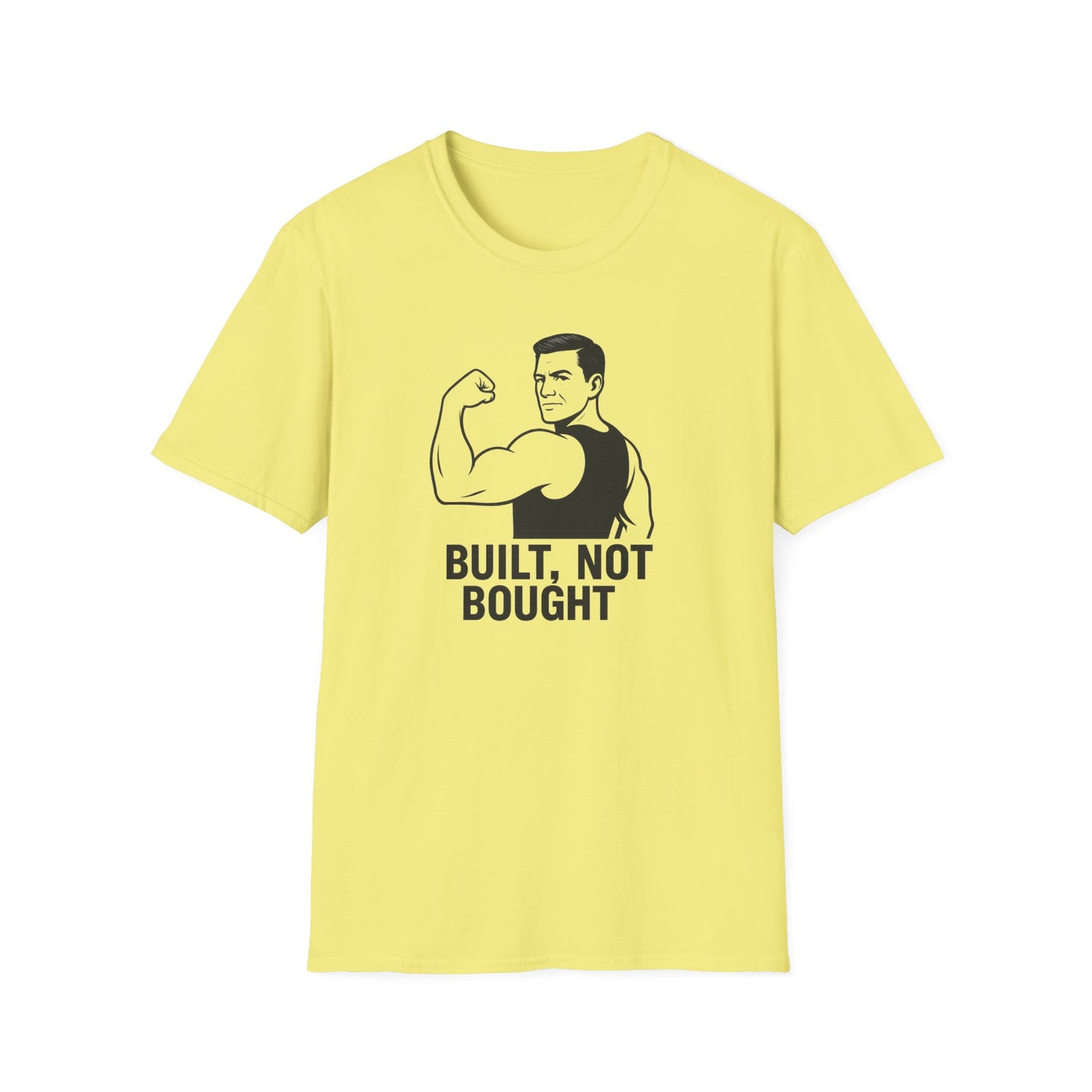 Grit Forge Athletics - "Built Not Bought" Softstyle Gym T-Shirt