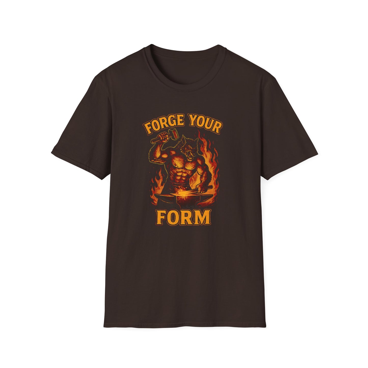 Grit Forge Athletics - "Forge Your Form" Weight Lifting Tee