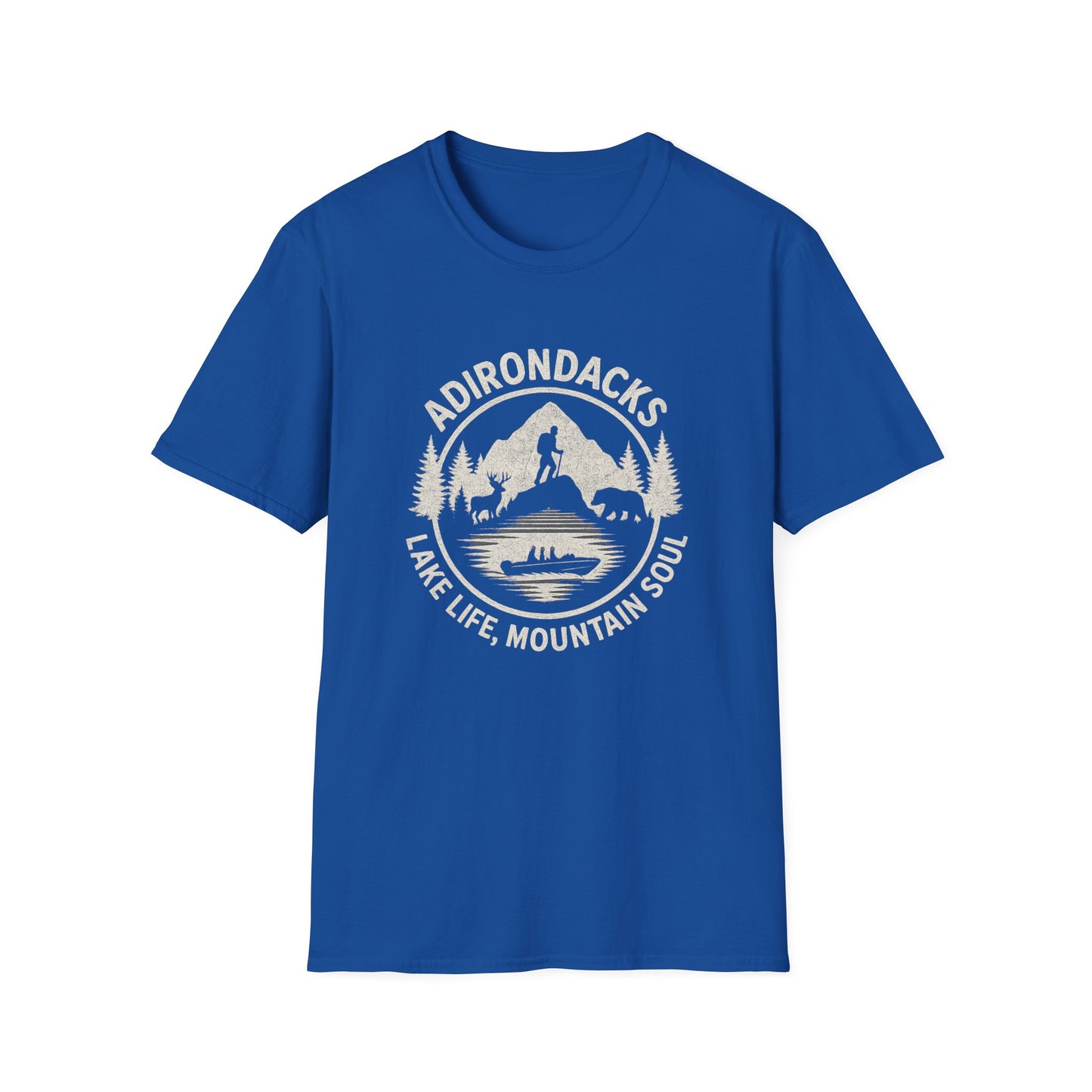 Adirondacks Lake Life Softstyle Tee-Shirt - "Lake Life, Mountain Soul"