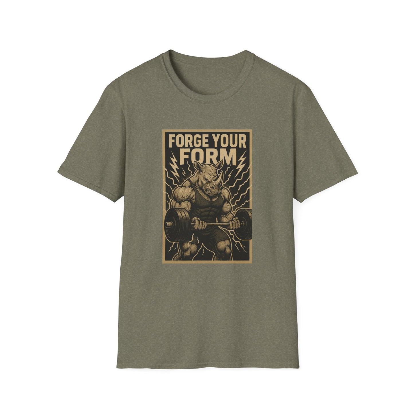 Grit Forge Athletics - "Forge Your Form" Weight Lifting Tee