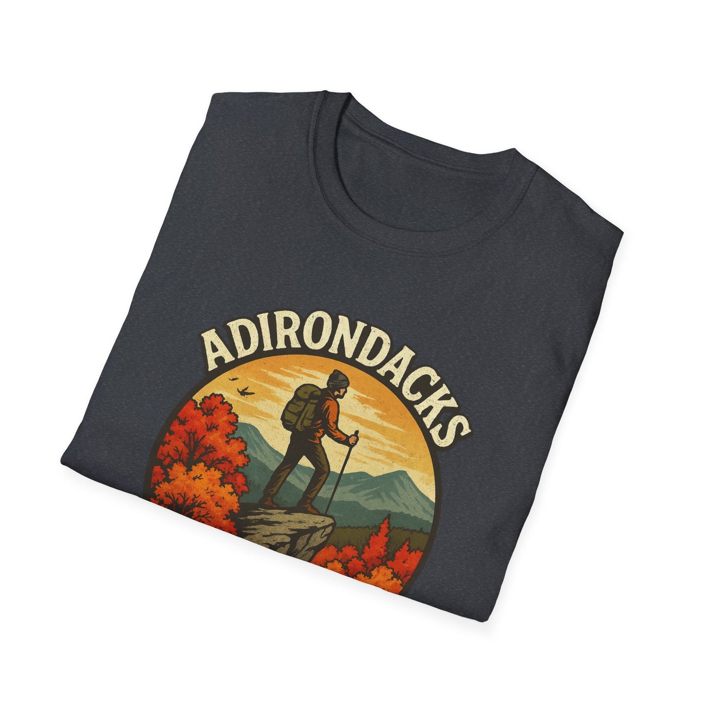 Adirondack Adventure Softstyle Hiking Tee - "Eagle Eyed & Mountain High"
