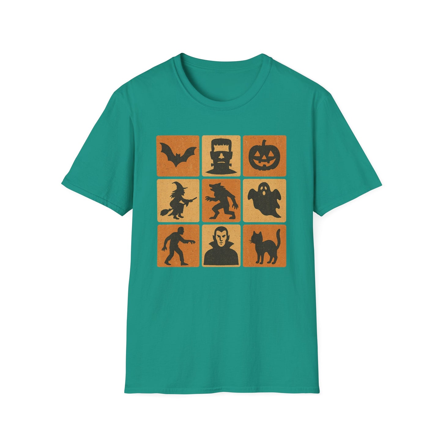 Halloween-Themed Monster Graphic Tee Shirt