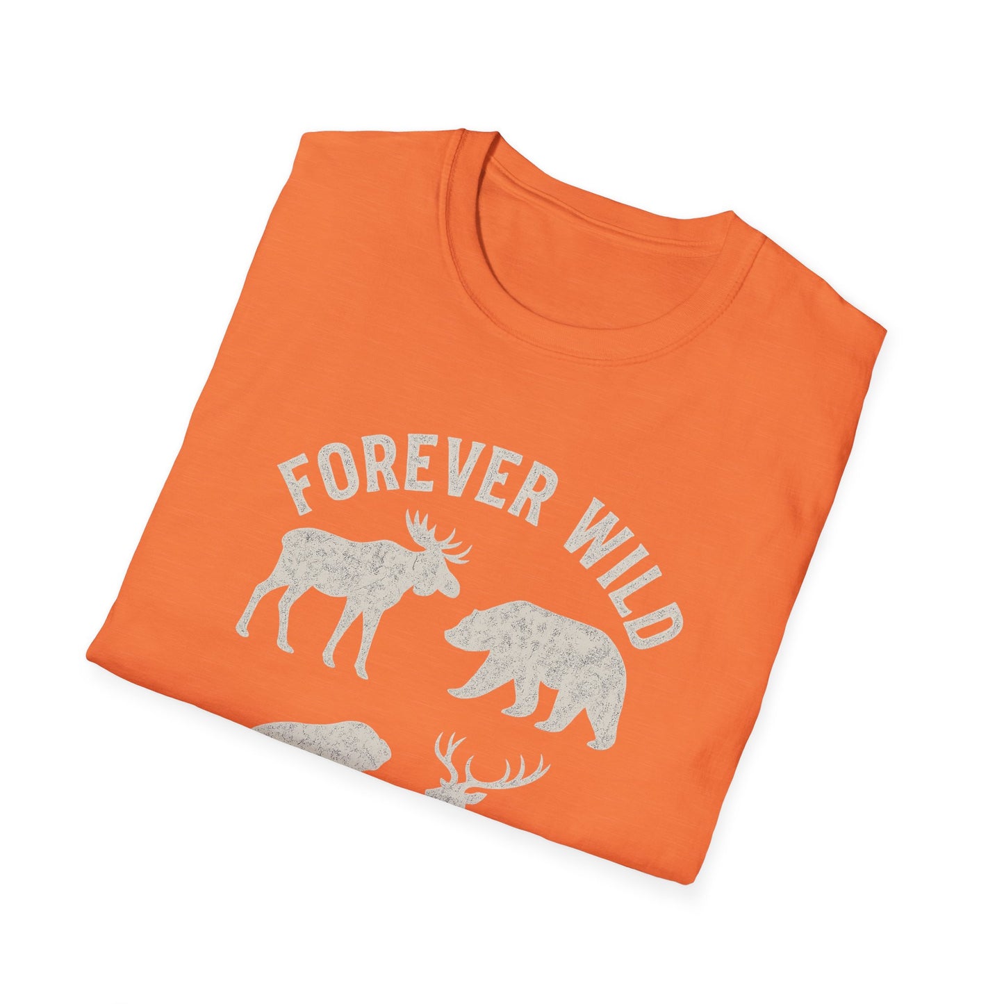 Adirondack Wildlife Softstyle Tee-Shirt - "Forever Wild"