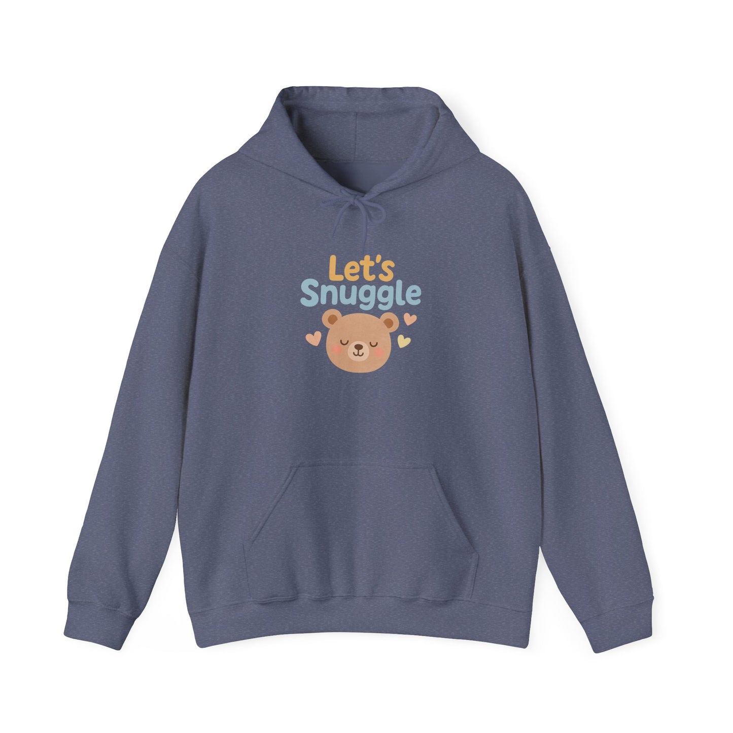 "Let's Snuggle" Hooded Bear Cozy Sweatshirt