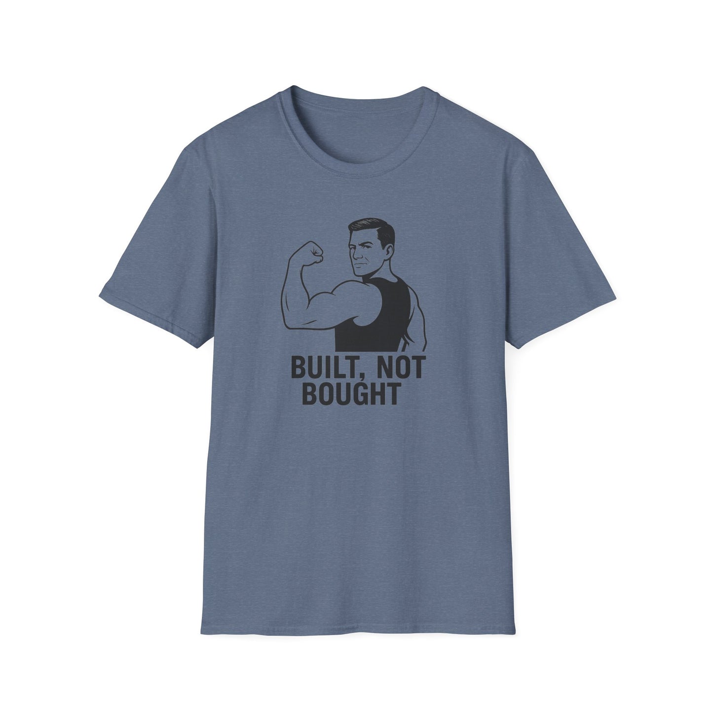Grit Forge Athletics - "Built Not Bought" Softstyle Gym T-Shirt