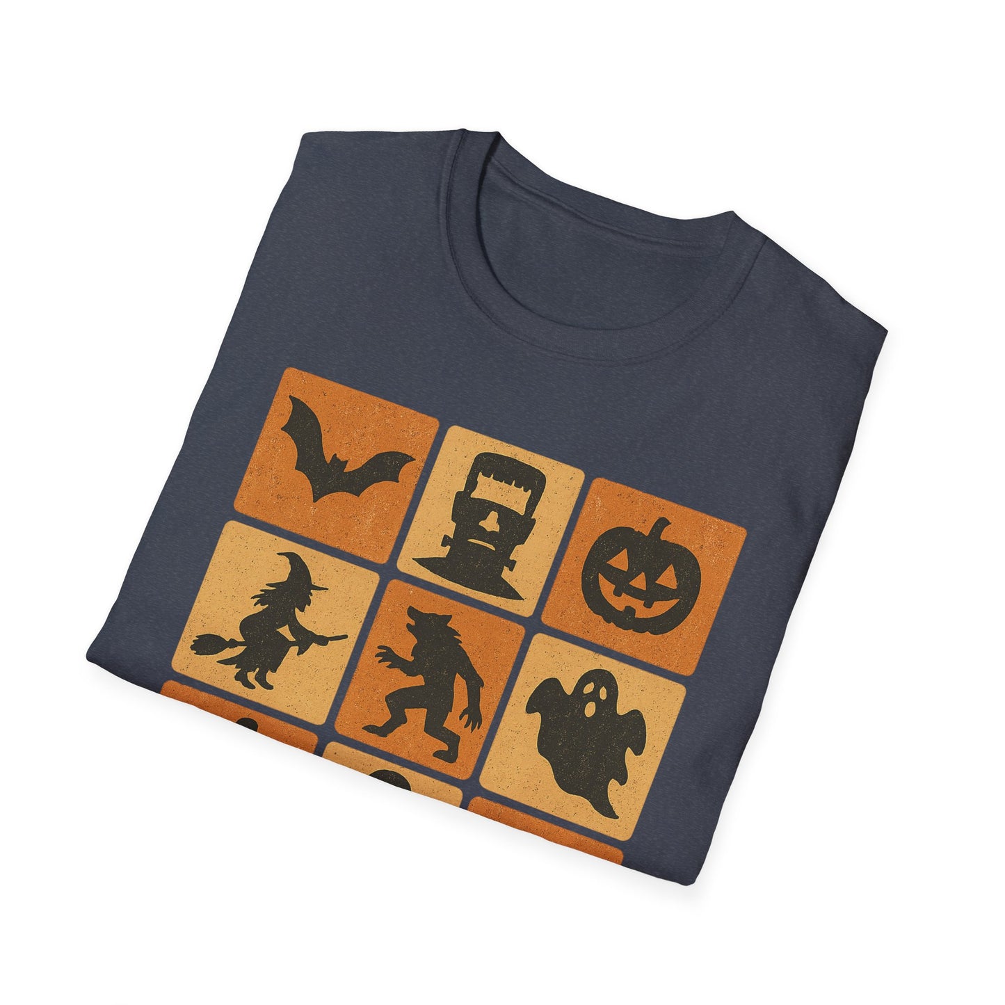 Halloween-Themed Monster Graphic Tee Shirt