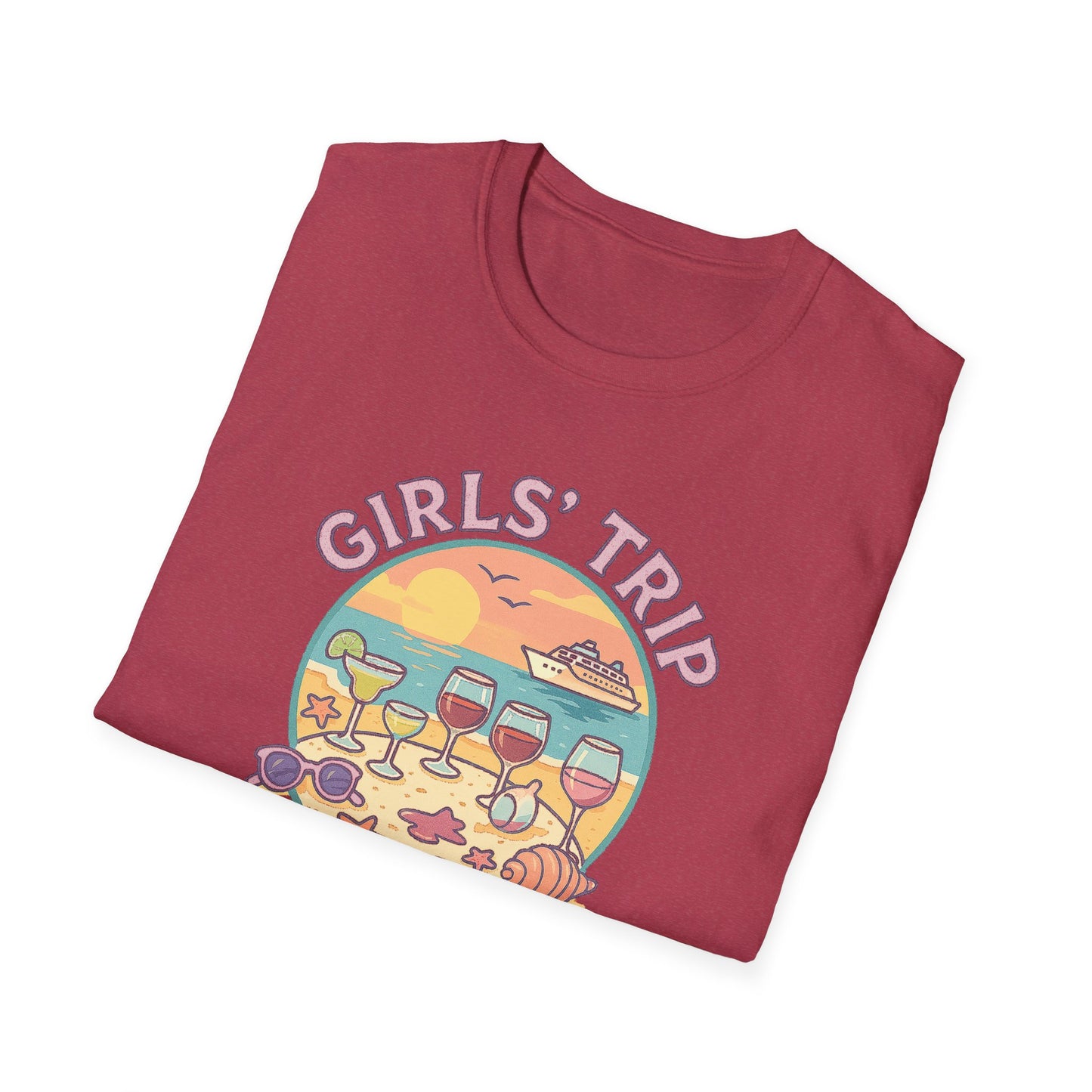 Girls' Trip 2025 Beach Vacation Softstyle Tee-Shirt