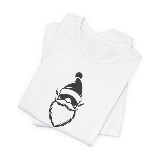 Minimalist Santa Beard T-Shirt - Hipster Christmas Tee