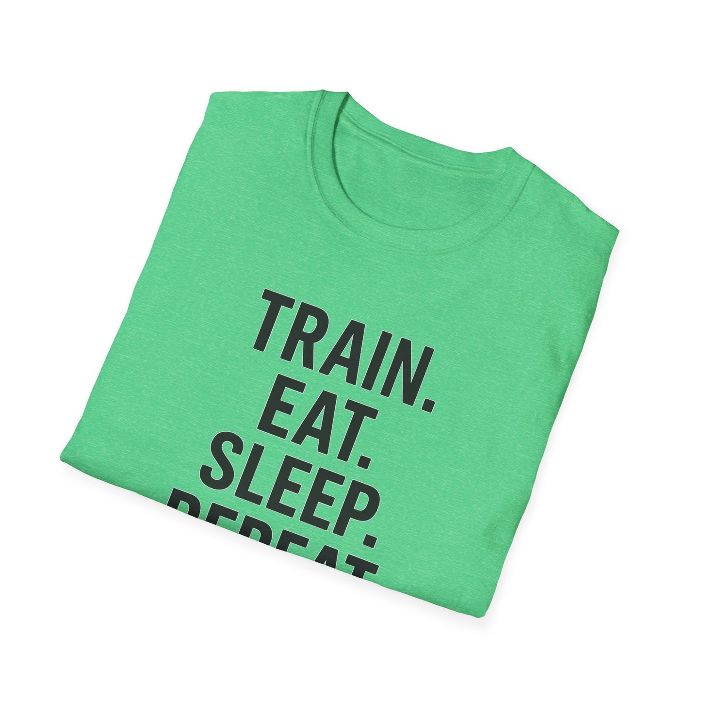 Grit Forge Athletics - Train Eat Sleep Repeat Motivational Fitness Tee-Shirt