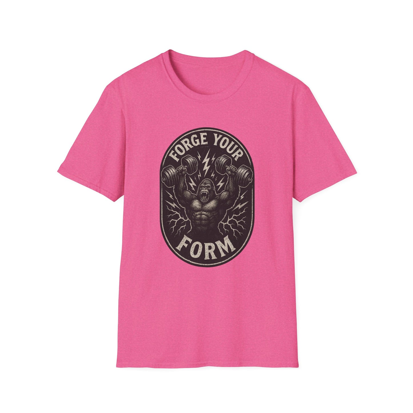 Grit Forge Athletics - "Forge Your Form" Weight Lifting Tee