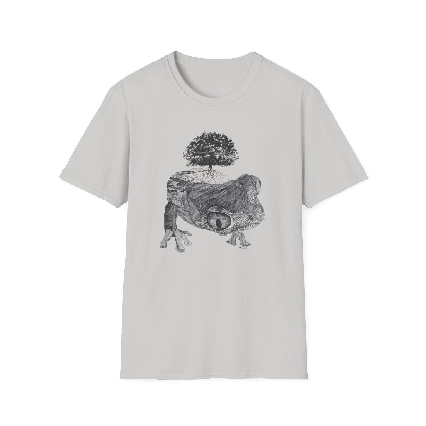 Abundant Life 1960s Frog Creative Graphic Tee - "Gaia's Shepherd"