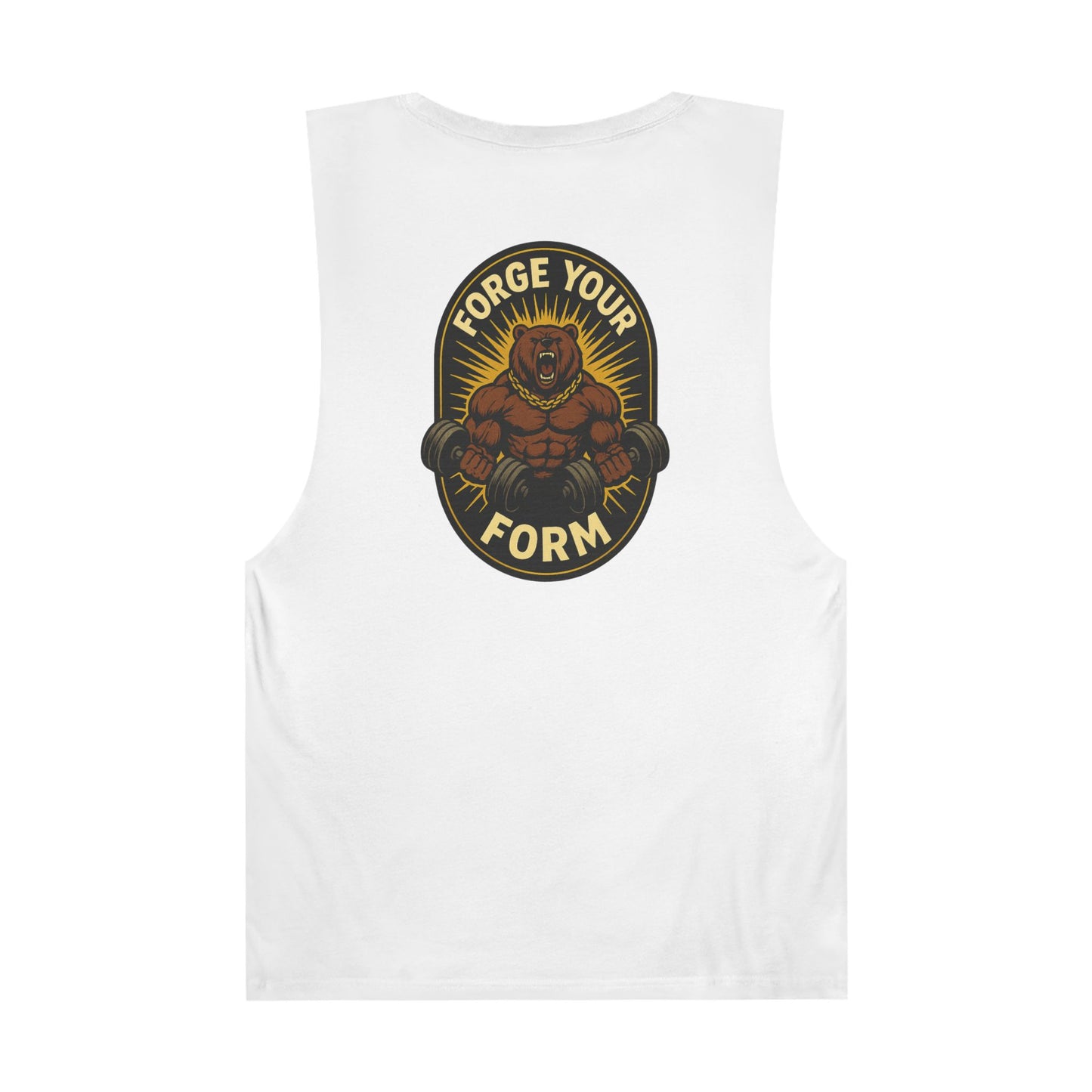 Grit Forge Athletics- "Forge Your Form" Motivational Gym Tank Top