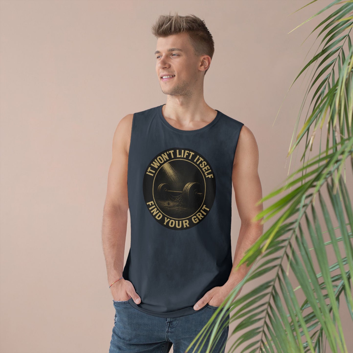 Grit Forge Athletics - "It Won't Lift Itself" Motivational Tank Top