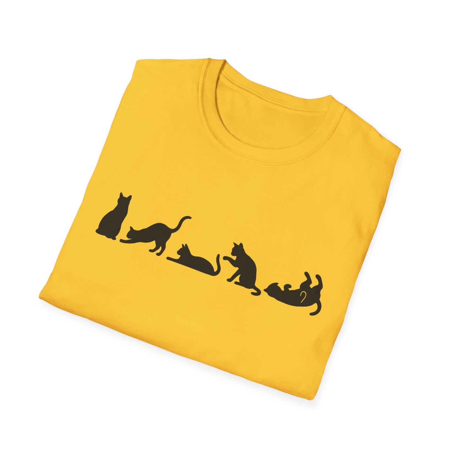 Halloween Cat Lover's Cat Silhouette Softstyle Tee-Shirt
