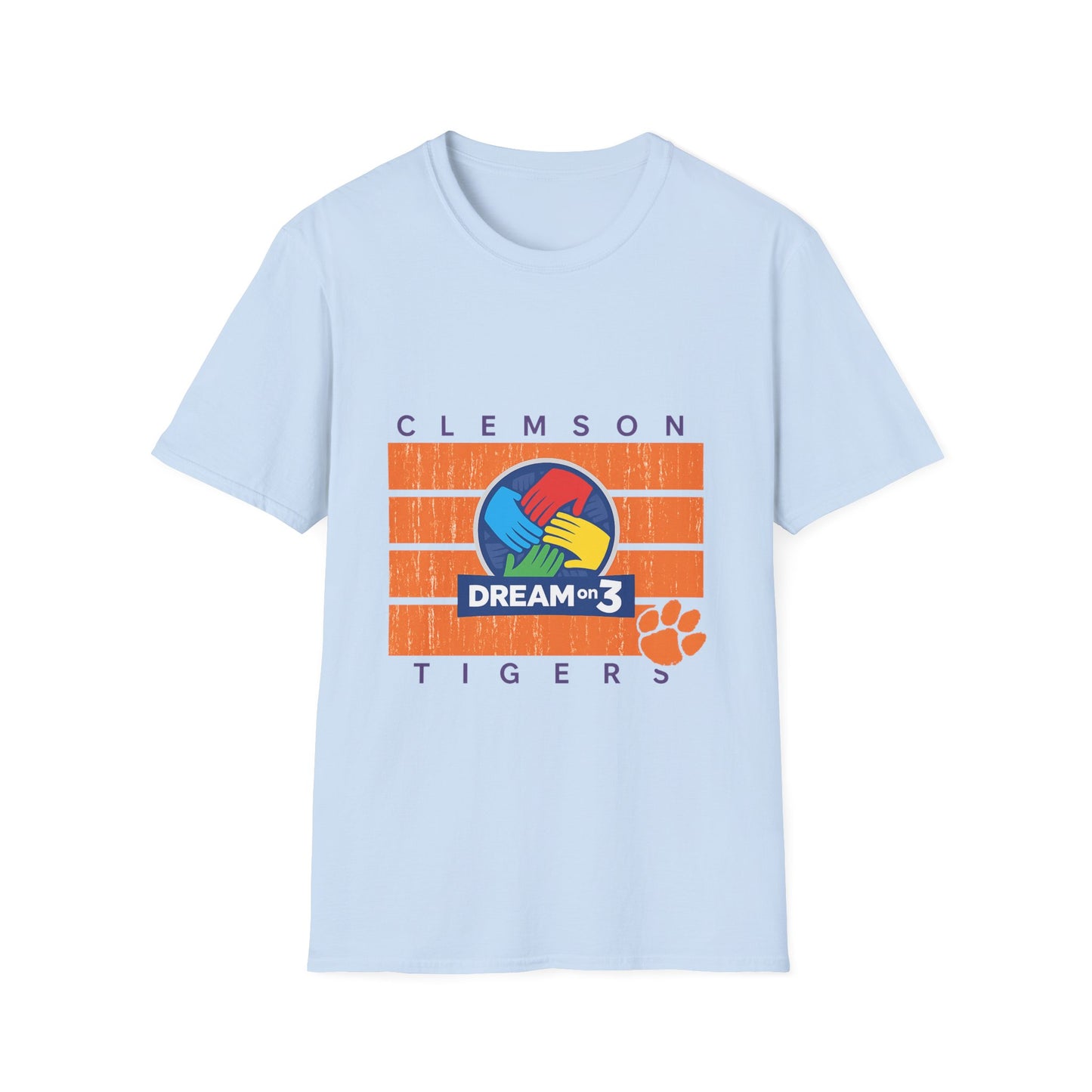 Clemson Tigers Dream on 3 Unisex Softstyle T-Shirt, Casual Tee, College Apparel, Graduation Gift, School Spirit Wear