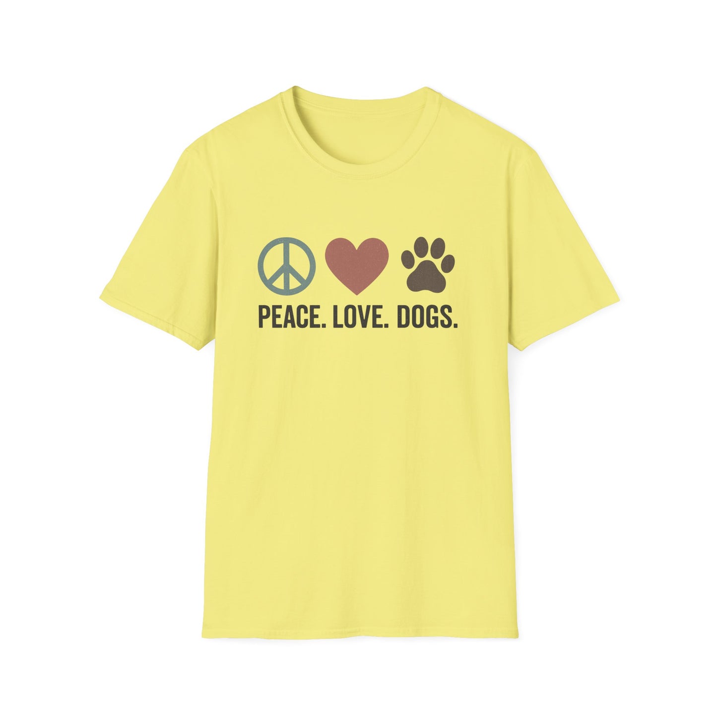 "Peace Love Dogs" Cute Pet Lover's Tee
