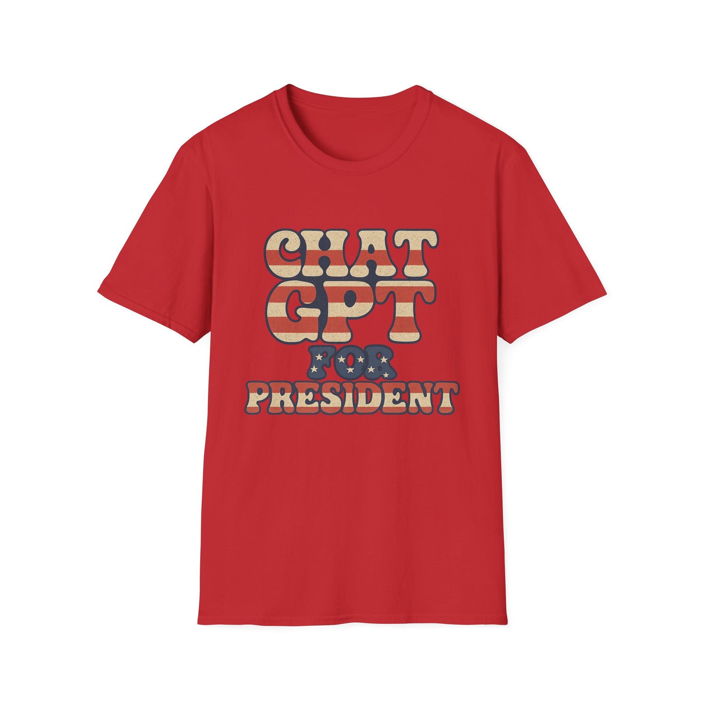 "Chat GPT for President" Softstyle Casual Tee-Shirt