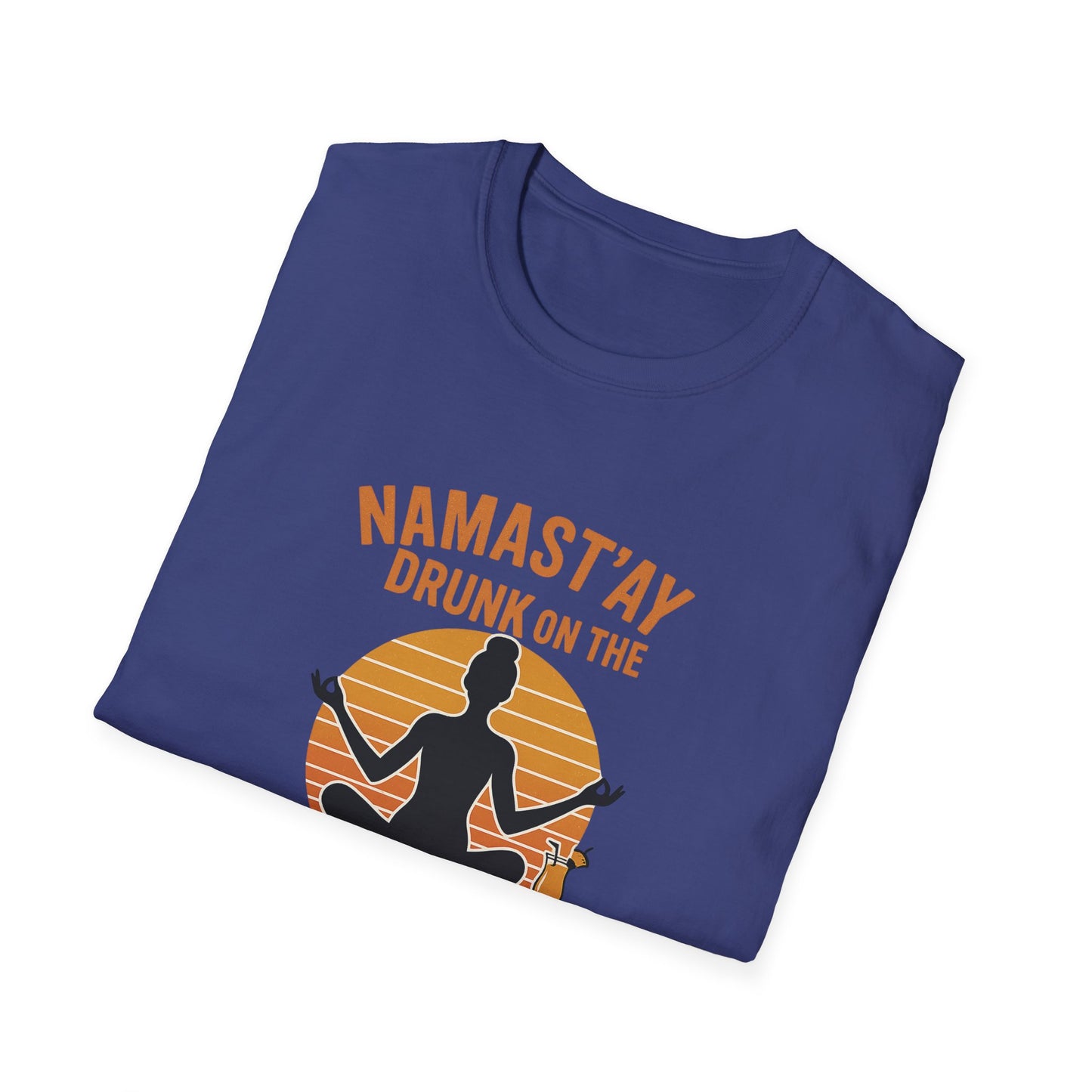 "Namast'ay Drunk on the Beach" Comedic Party Tee-Shirt