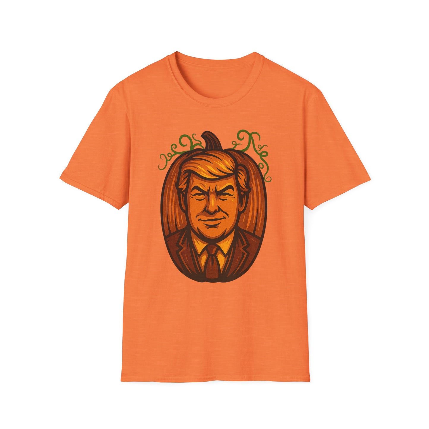President Pumpkin Head Halloween Graphic Tee-Shirt