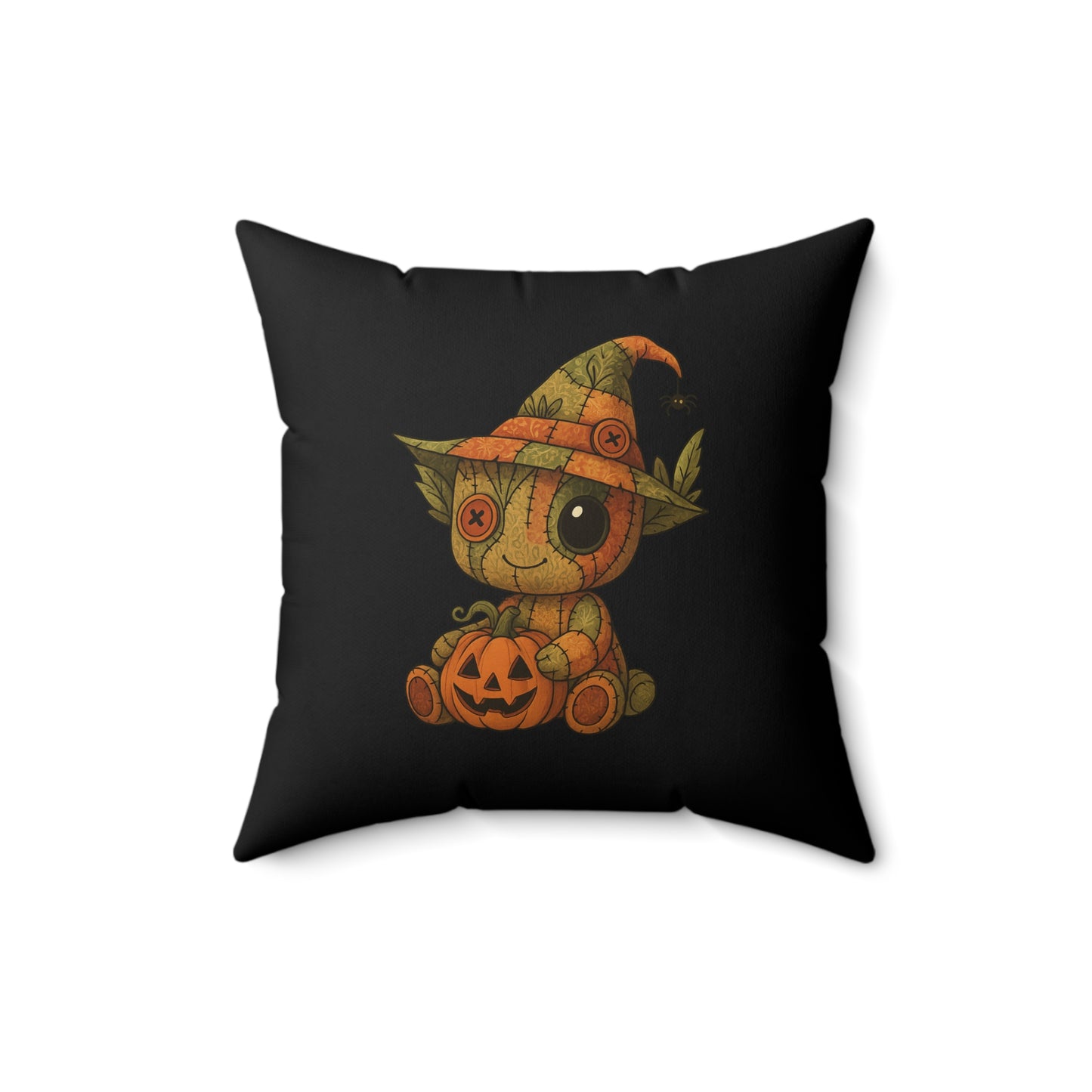 Adorable Halloween Decorative Pillow with Patchwork Baby