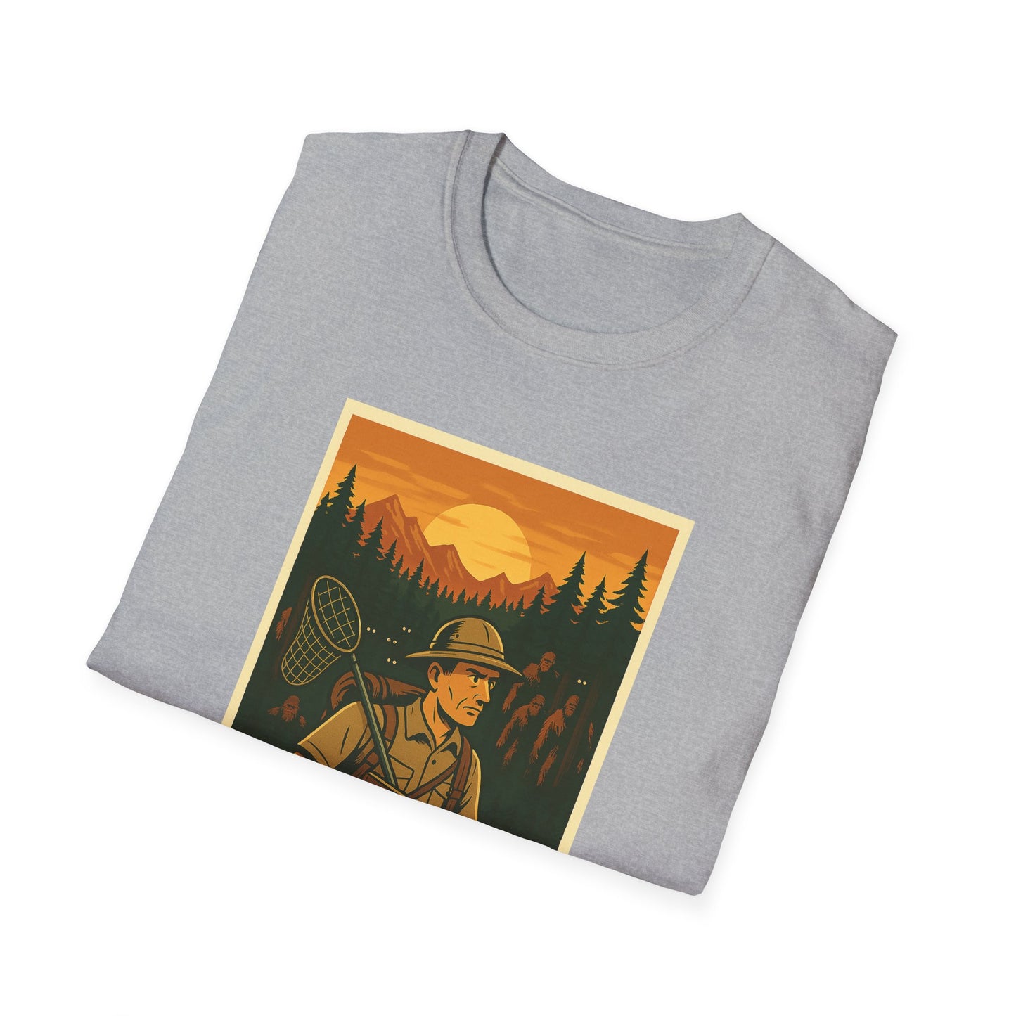 Bigfoot Hunter - "Not a Damn Trace of 'Em" Tee Shirt